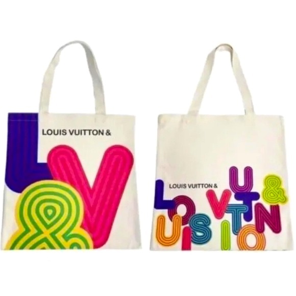 Louis Vuitton Canvas Eco Tote Bag Shinsen Exhibition Limited ❤️ - Picture 3 of 9